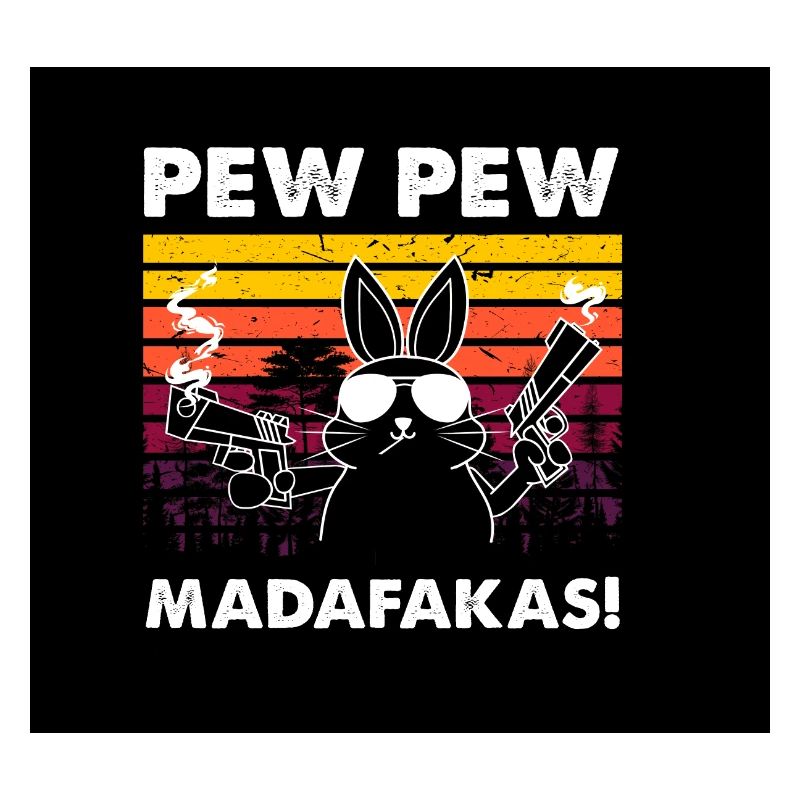 Rabbit Pew Pew Mask