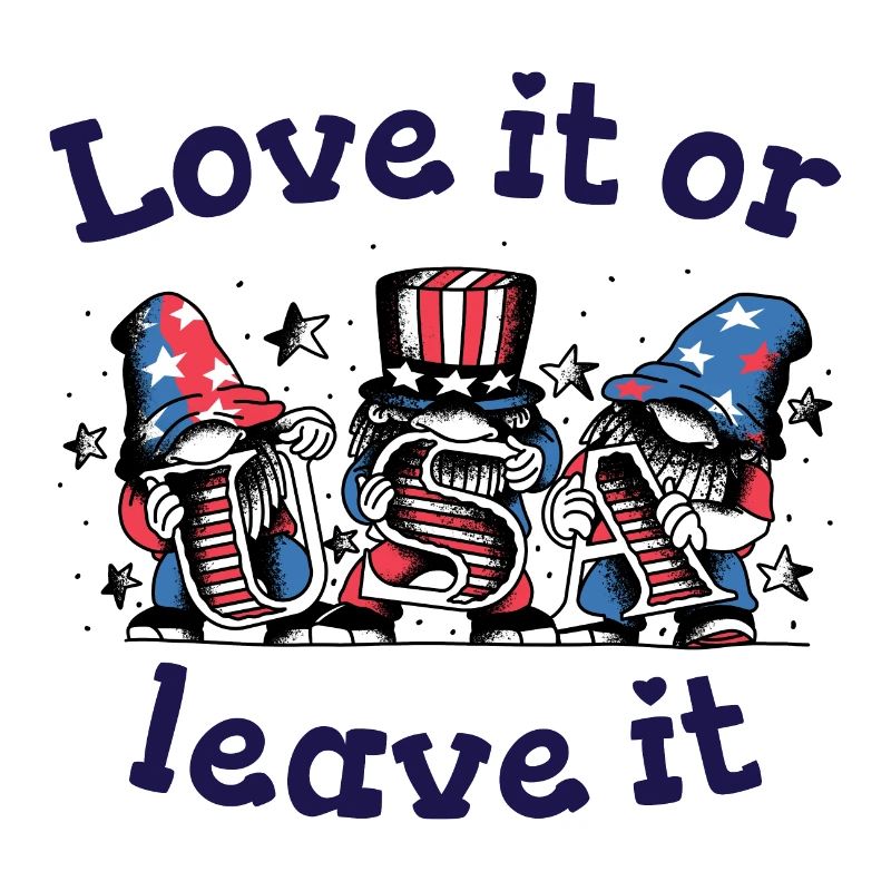 Liebe es oder lass es USA Flagge Amerika
