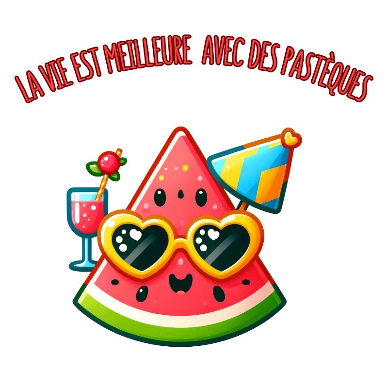 La vie est meilleure avec des pastèques