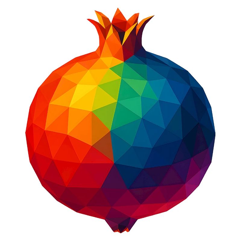 WPAP Style - Pomegranate