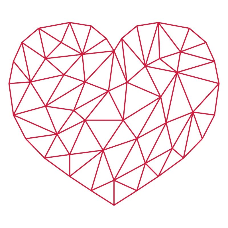Grid Heart Pattern