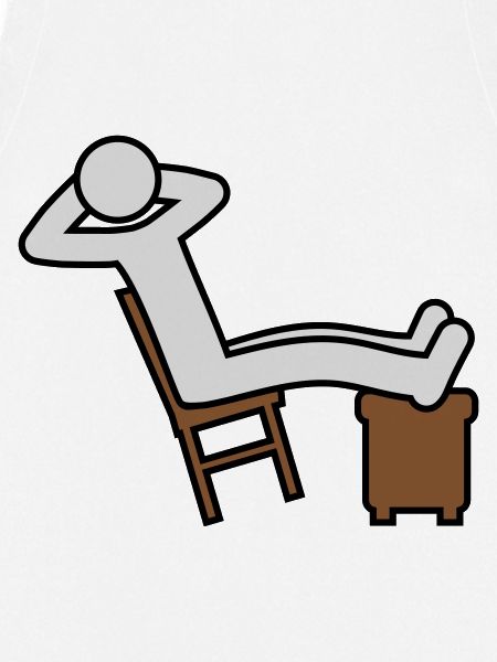 Man rests