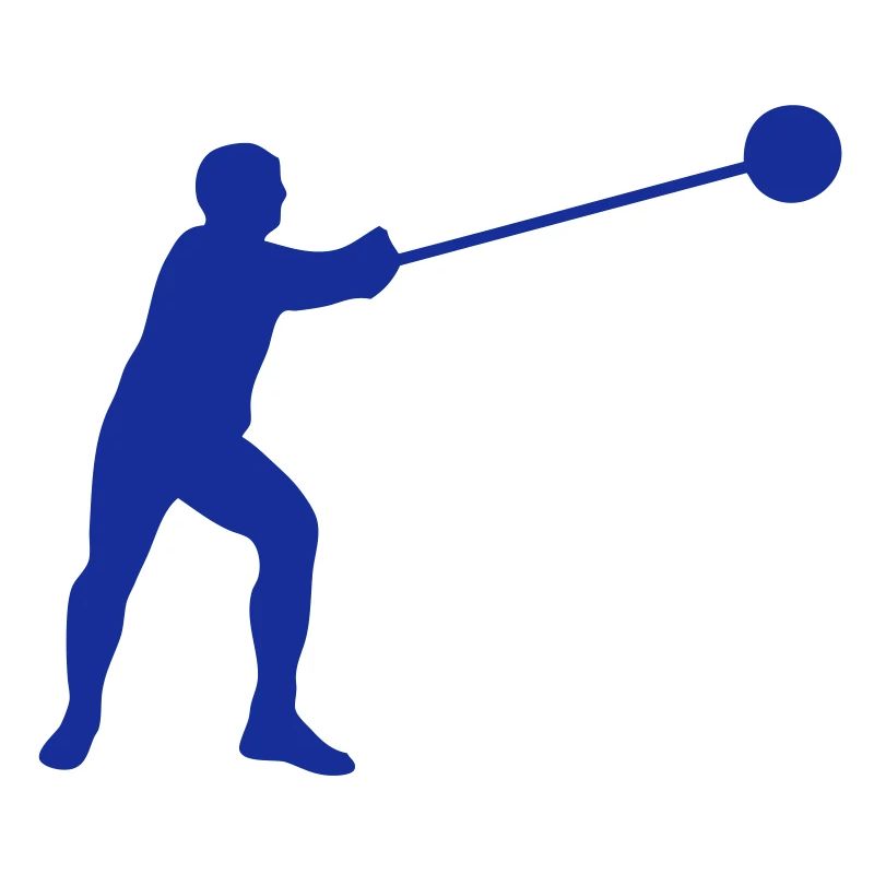 hammer throw athlete silhouette2