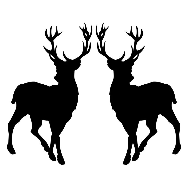 Silhouette de cerf 02