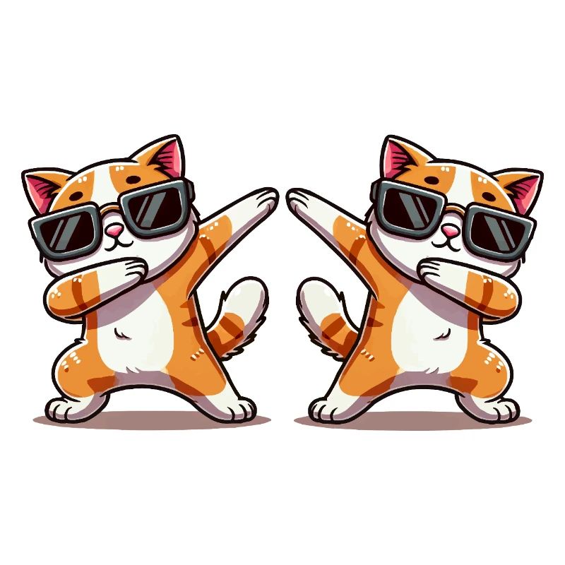 Cat Comic Dabbing 2