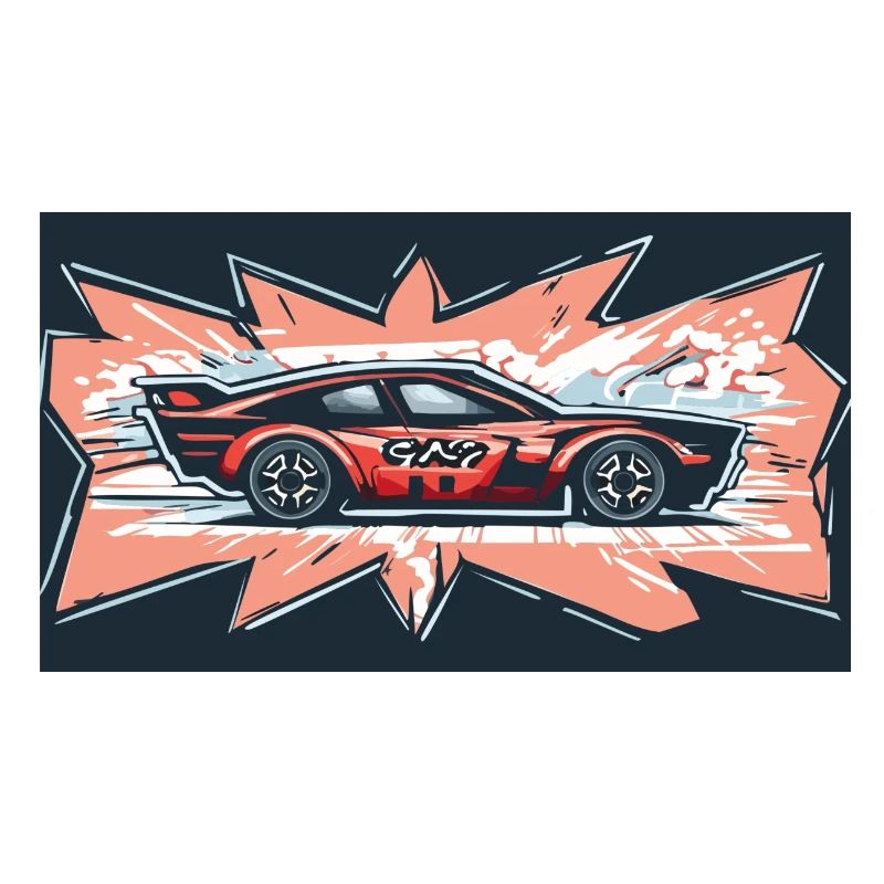 Comic Racecar