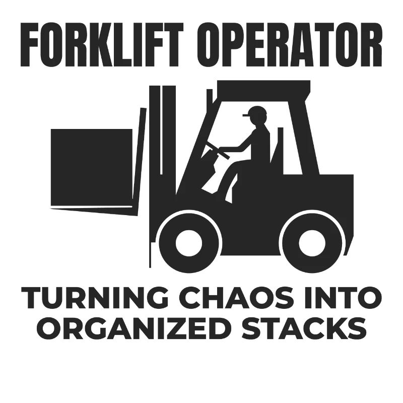 Forklift Operator Heavy Equipment Driver Humor