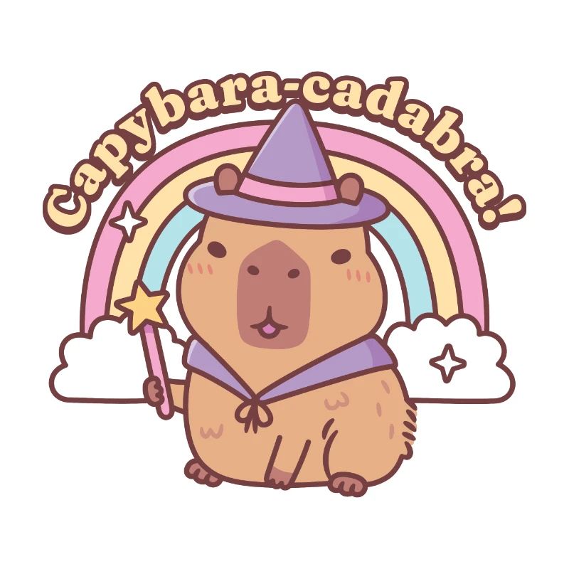 Mignon Capybara Magic Capybaracadabra Drôle
