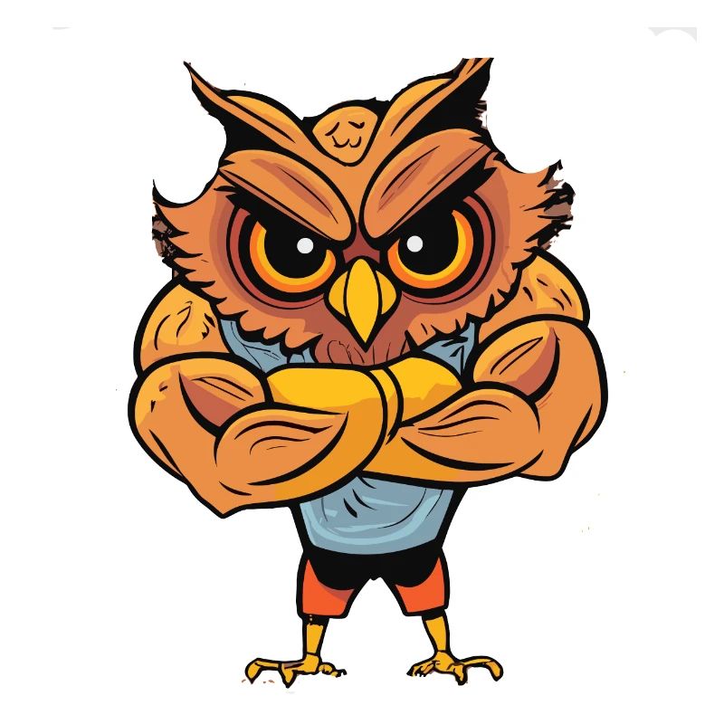Bodybuilder Eule