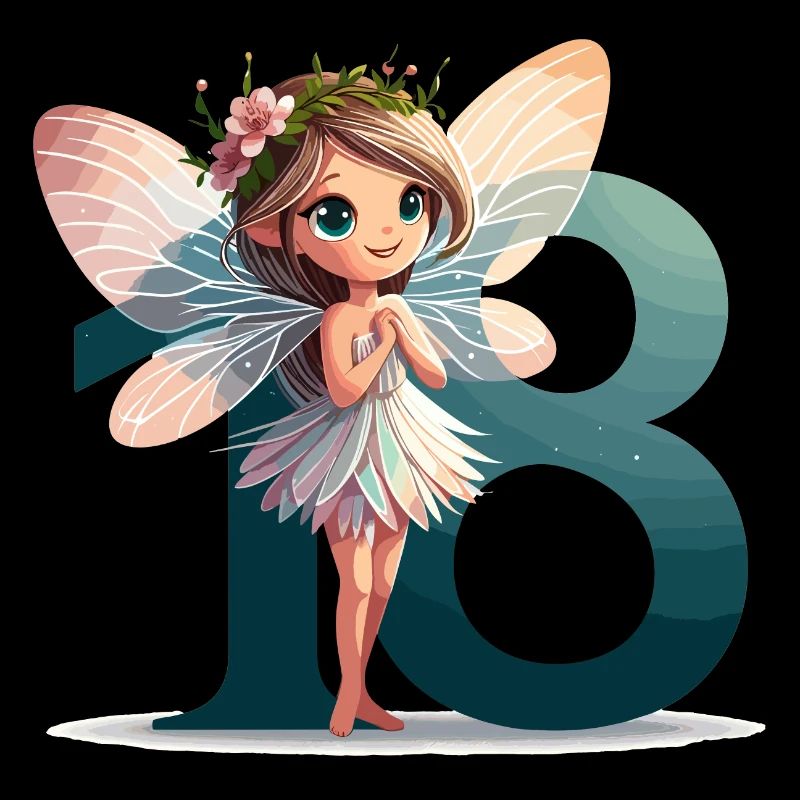 18 ans fée elfe mignon cadeau d’anniversaire