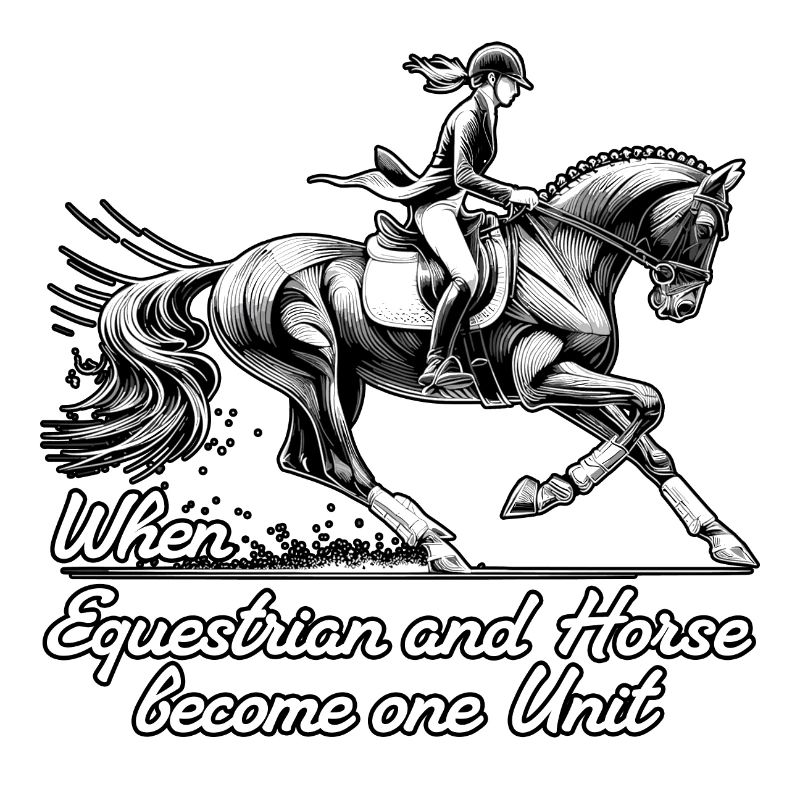 Cadeau d’unité de cheval de cavalier