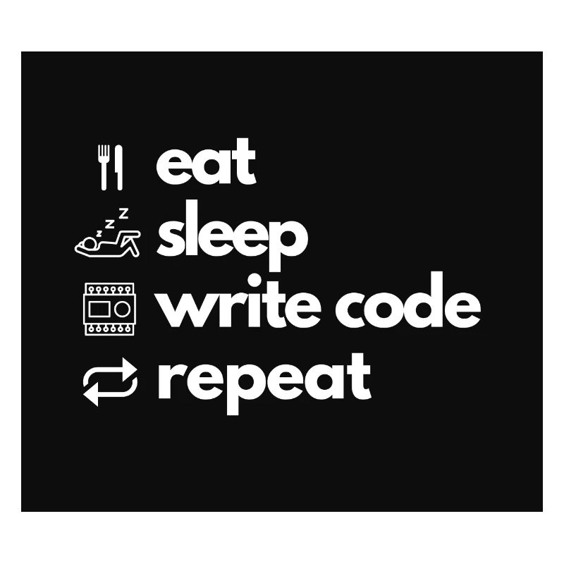 eat sleep write code repeat