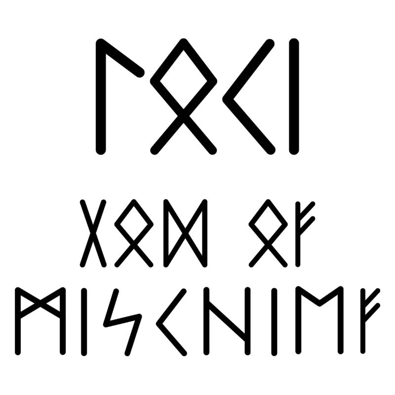 Loki Dieu du Méfait Runes Design