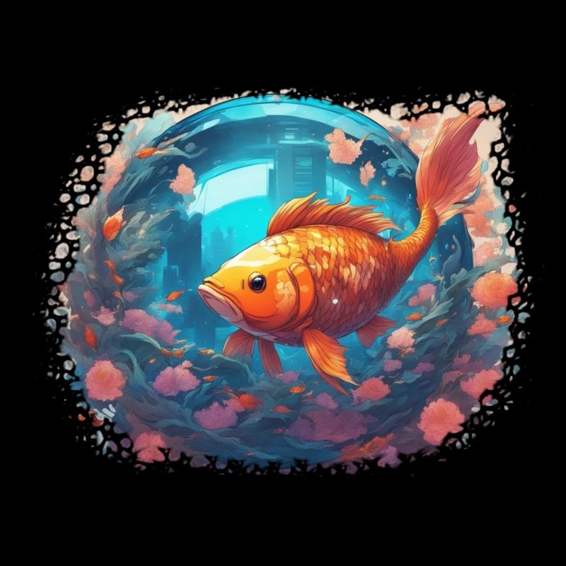 Reflets de poisson-lune