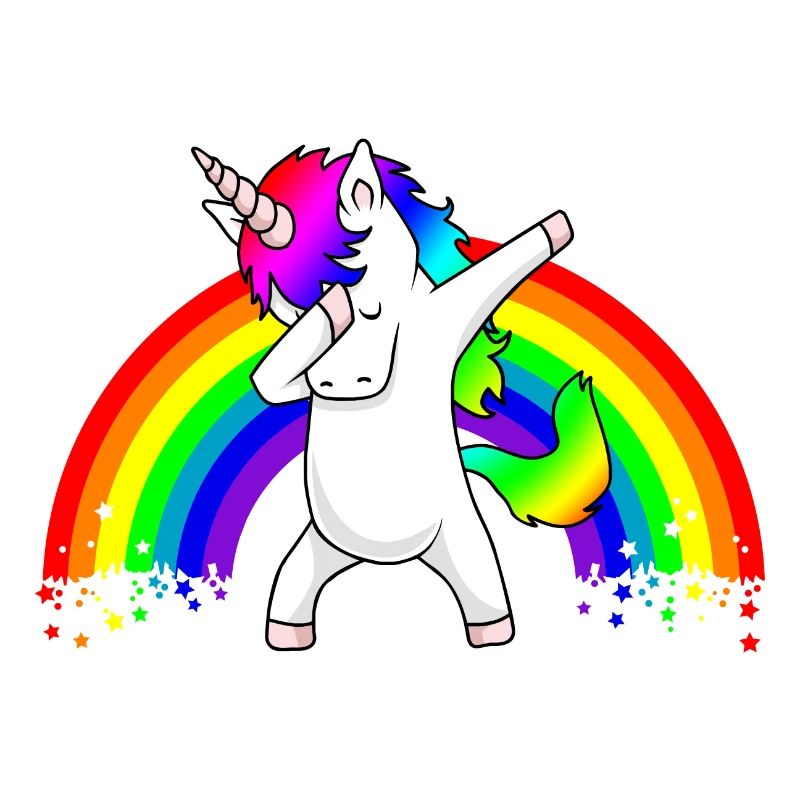 Dabbing Unicorn Regenbogen Dab Dance Einhorn Kind