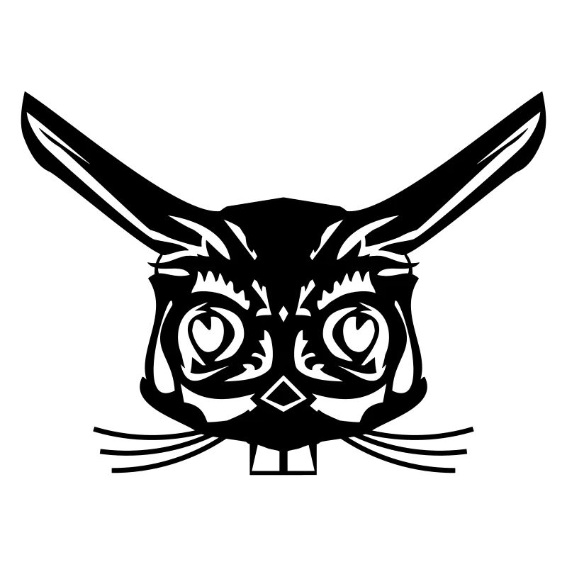 rabbit abstract face