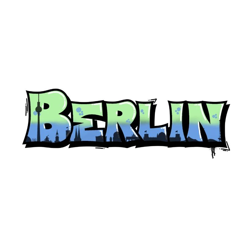 Lettrage graffiti « Berlin »