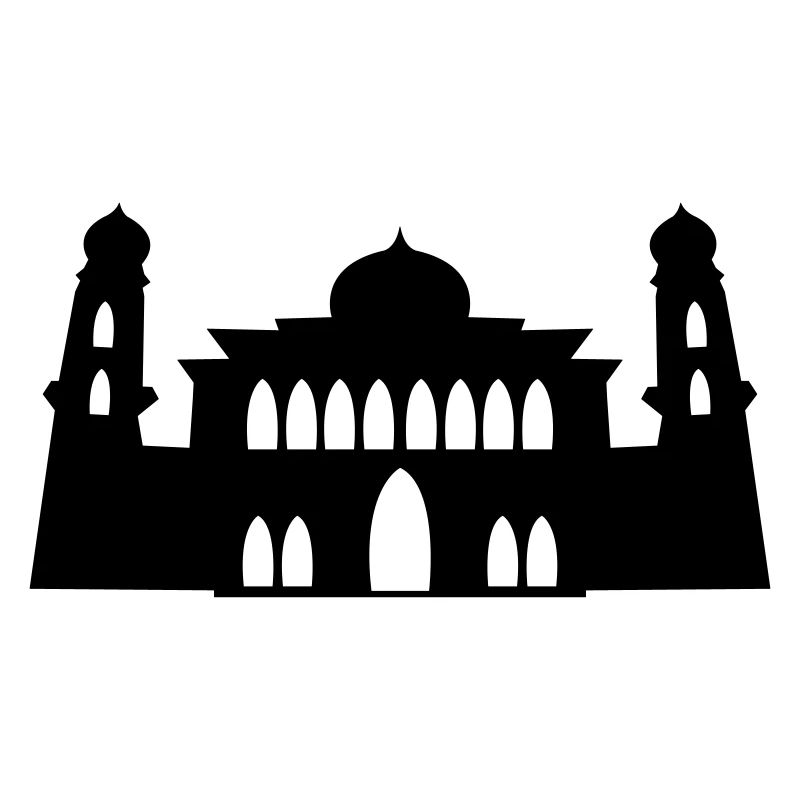 mosquée, silhouette