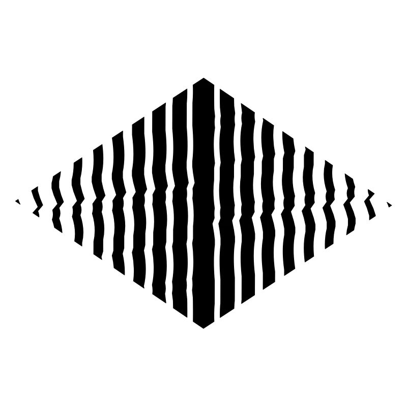 Rhombus shape line pattern many strokes
