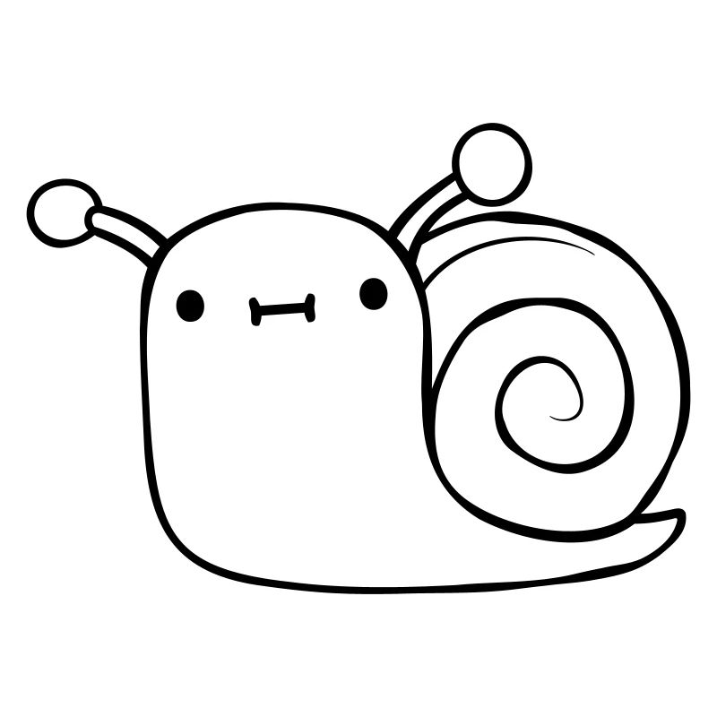 Mignon petit escargot