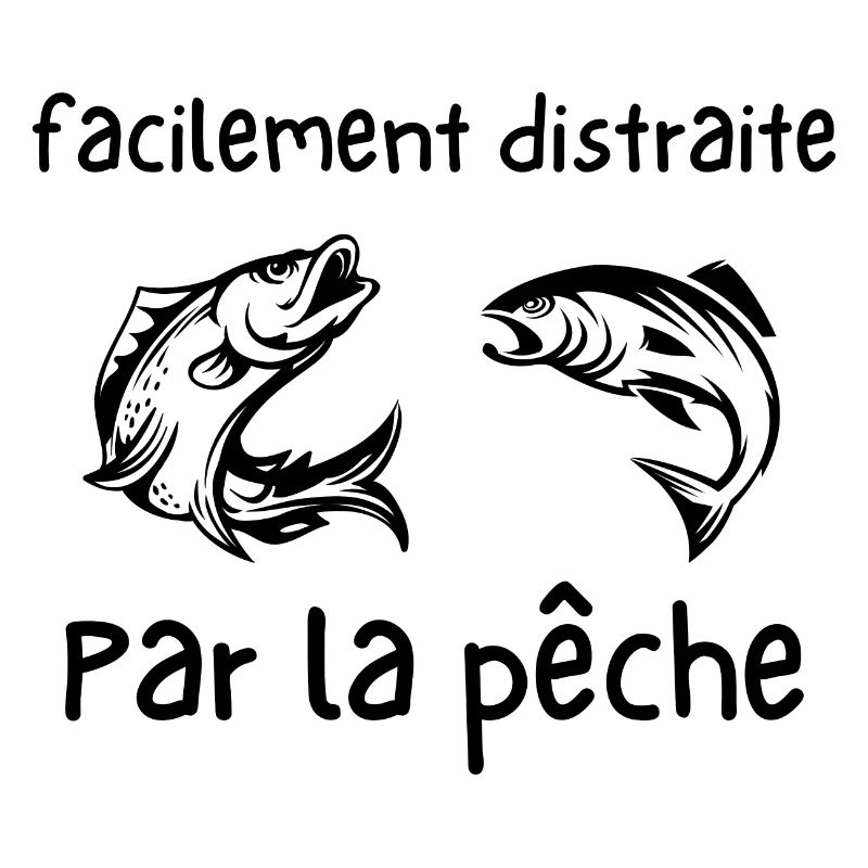 facilement distraite par la pêche
