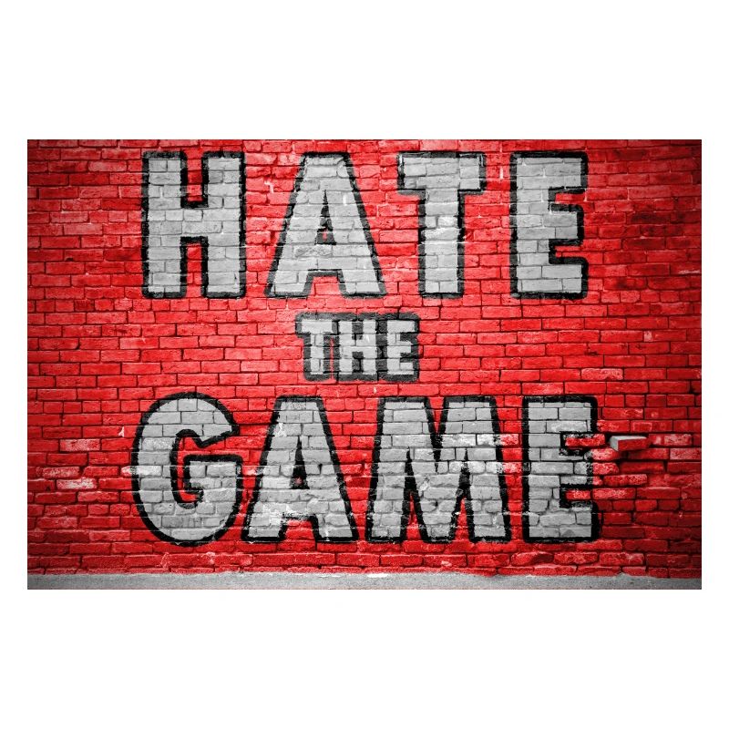 Hate The Game Brick Wall Graffiti