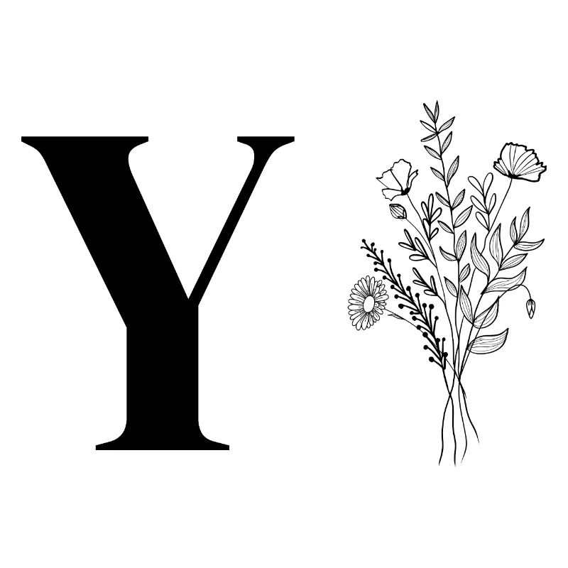 Lette y fleurs minimalistes