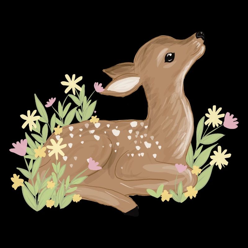 Fawn in spring