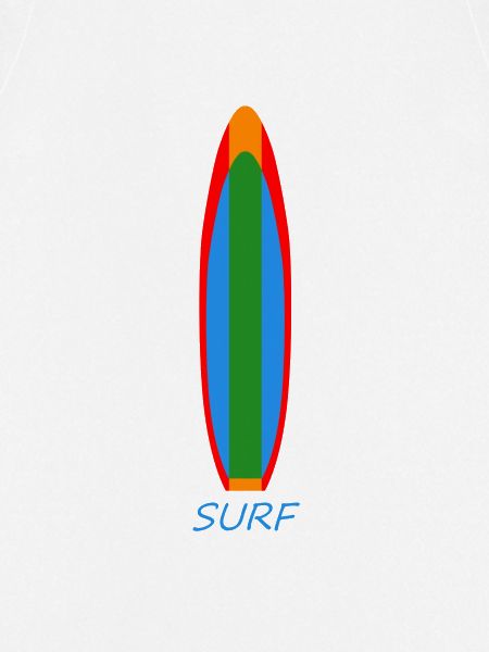 Surfshirt Surfboard