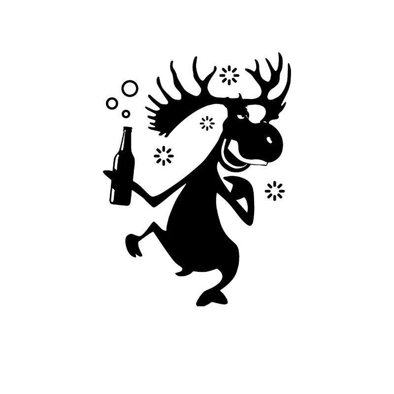 Drunk moose. Funny gift idea