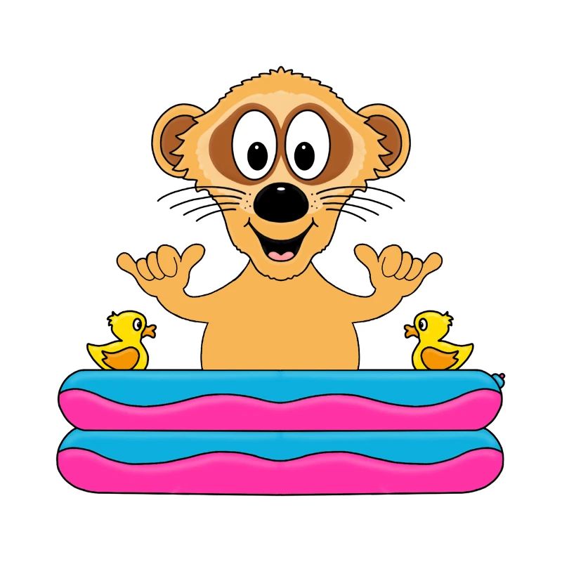 ERDMÄNNCHEN - POOL - SHAKA - SOMMER - TIERISCH