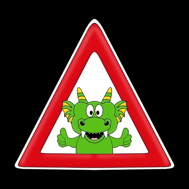 ACHTUNG DRACHE - KINDER - BABYS - TIERISCH