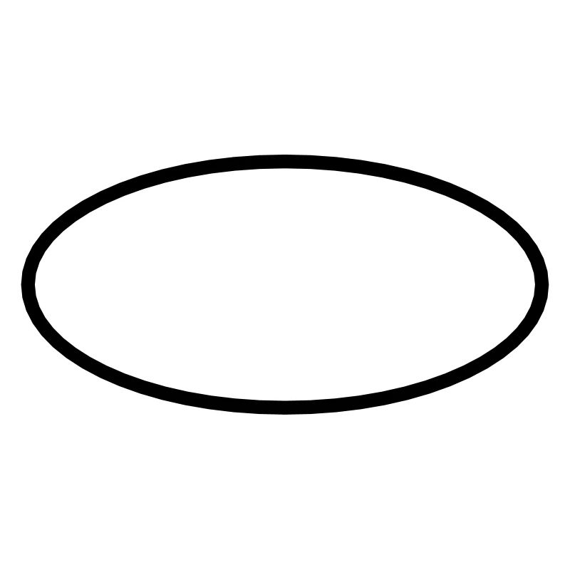 Math symbol - ellipse