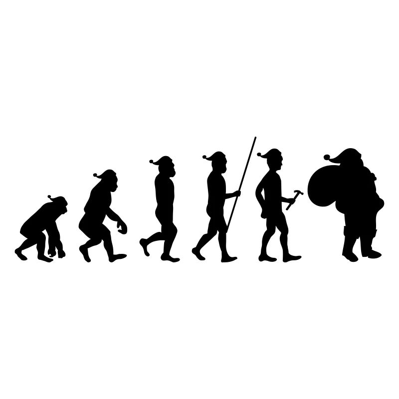evolution Santa Santa Santa Santa Hut