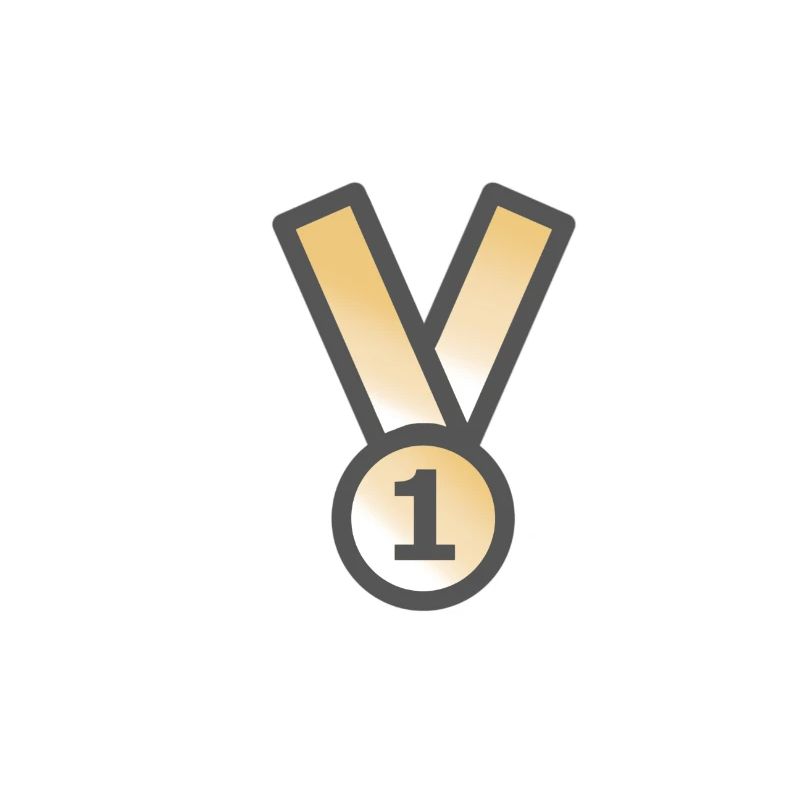 médaille gagnante