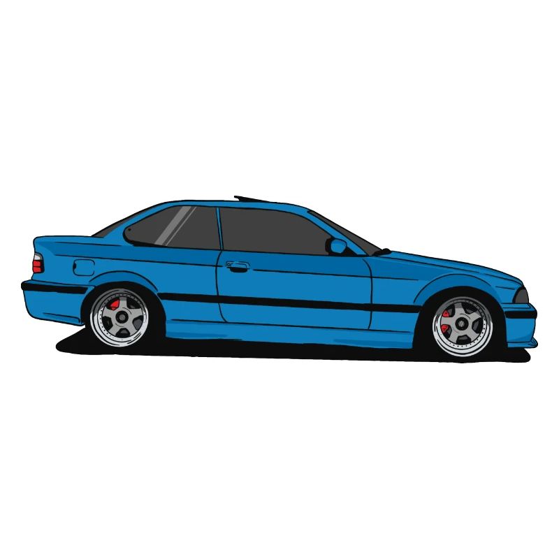 Bimmer e36 bleu