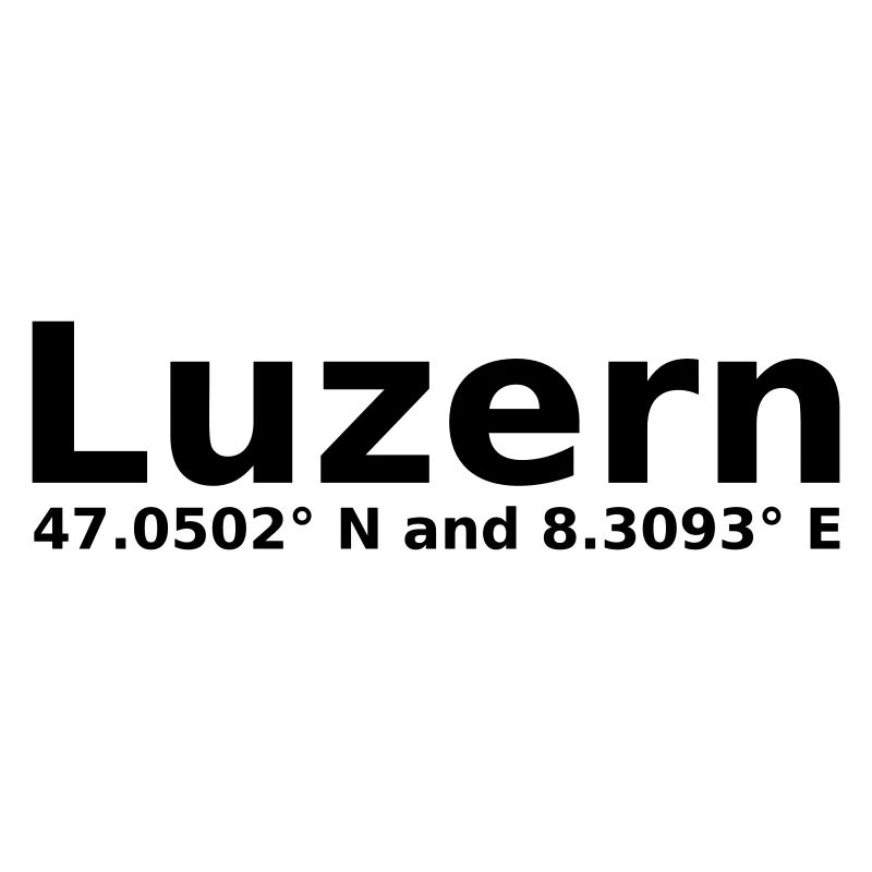 Lucerne - with geo coordinates horizontal