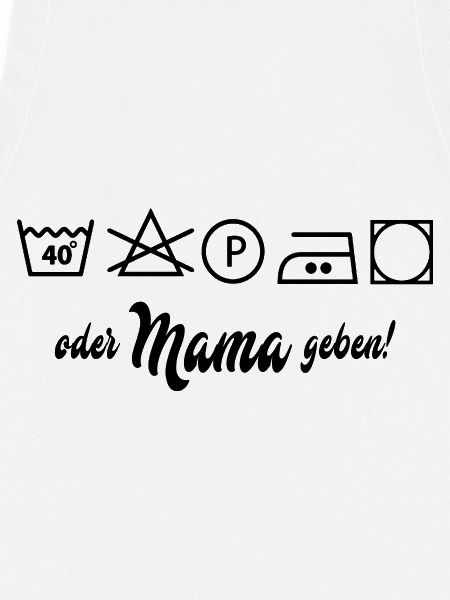 Wäsche waschen oder Mama geben