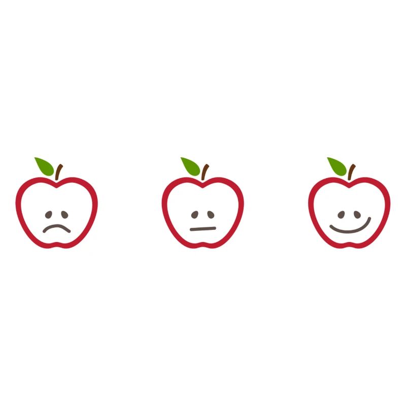 Apples with different faces