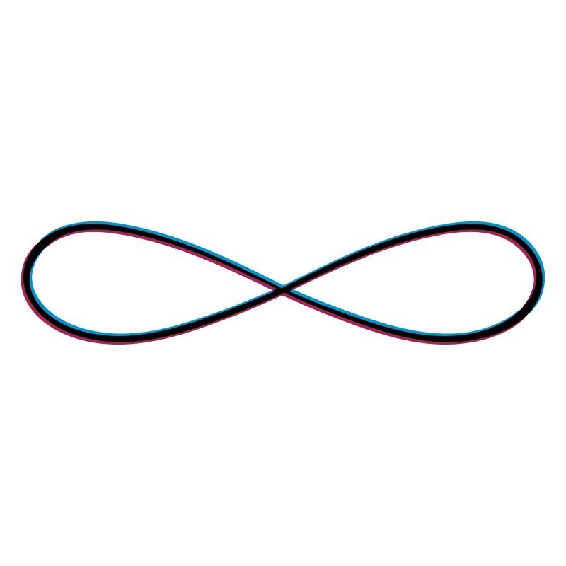 3d infinite endless forever limitless without end symb