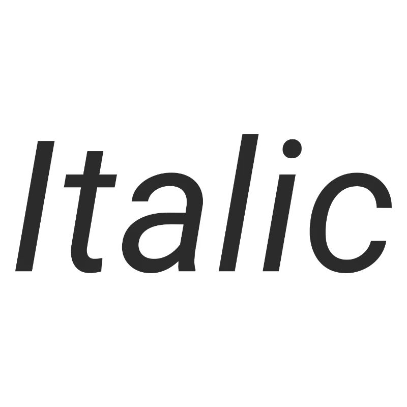 Italic