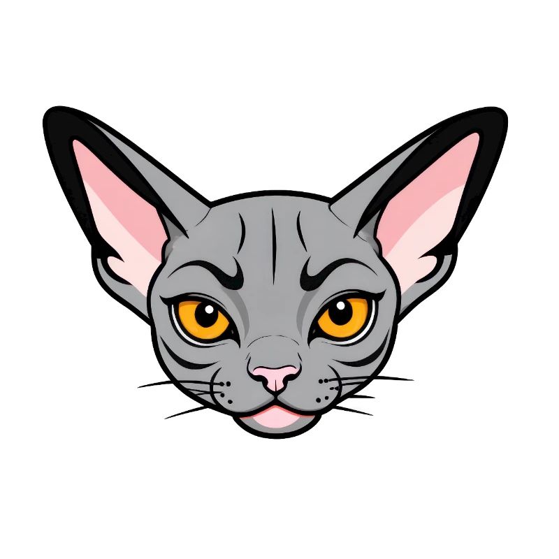 Cool Dessin Animé Sphynx Chat
