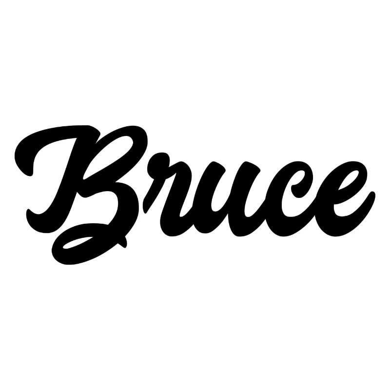 Bruce Custom Text Birthday Name