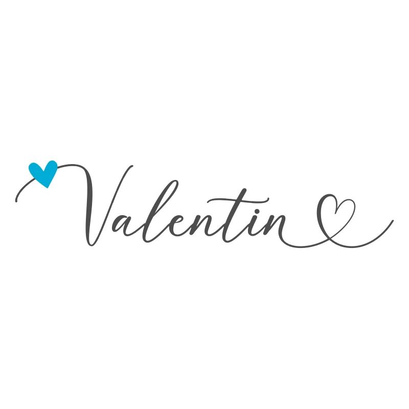 Valentin Name First name Calligraphy Heart