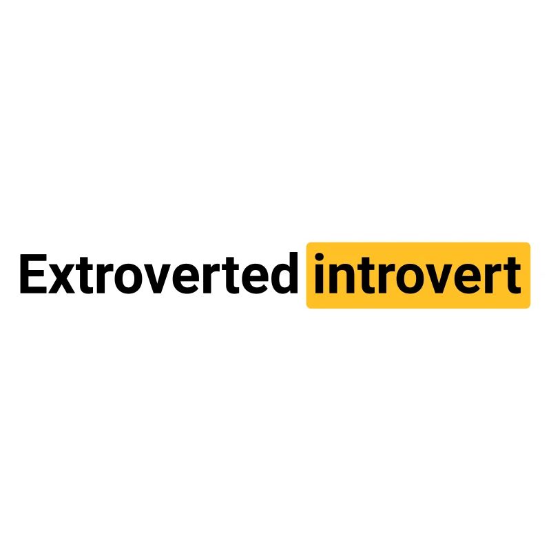 Extroverted introvert (black)