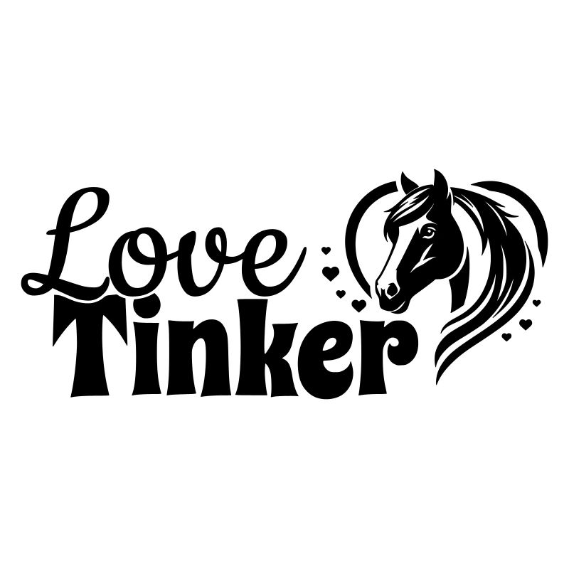 Tinker Love Herz Pferdekopf