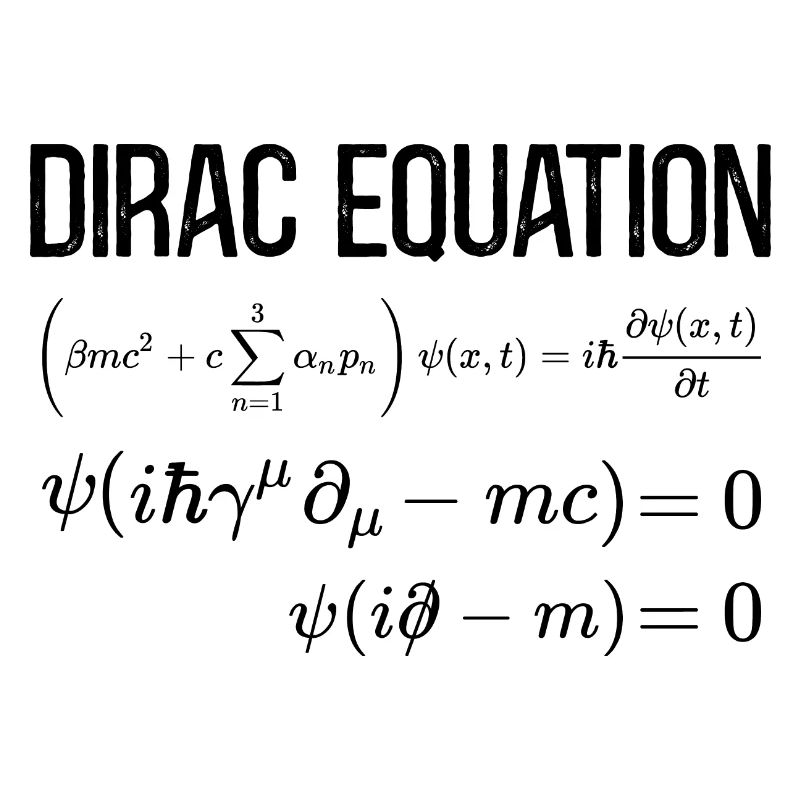 Dirac Equation Mathematical-relativistic