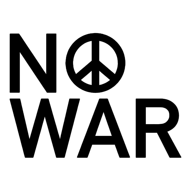 NO WAR Friedenszeichen Statement