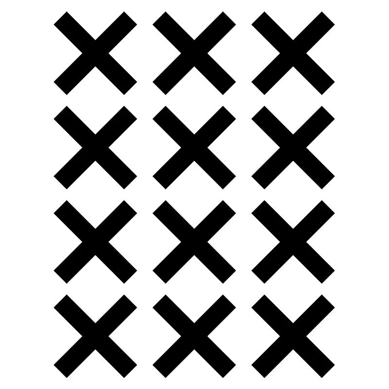 X pattern grid design