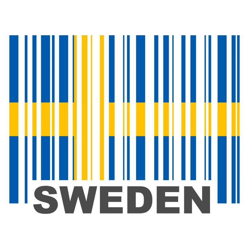 Sweden Flag Barcode GTIN EAN UPC Code EU
